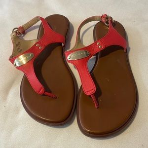 Michael Kors plated thong sandal